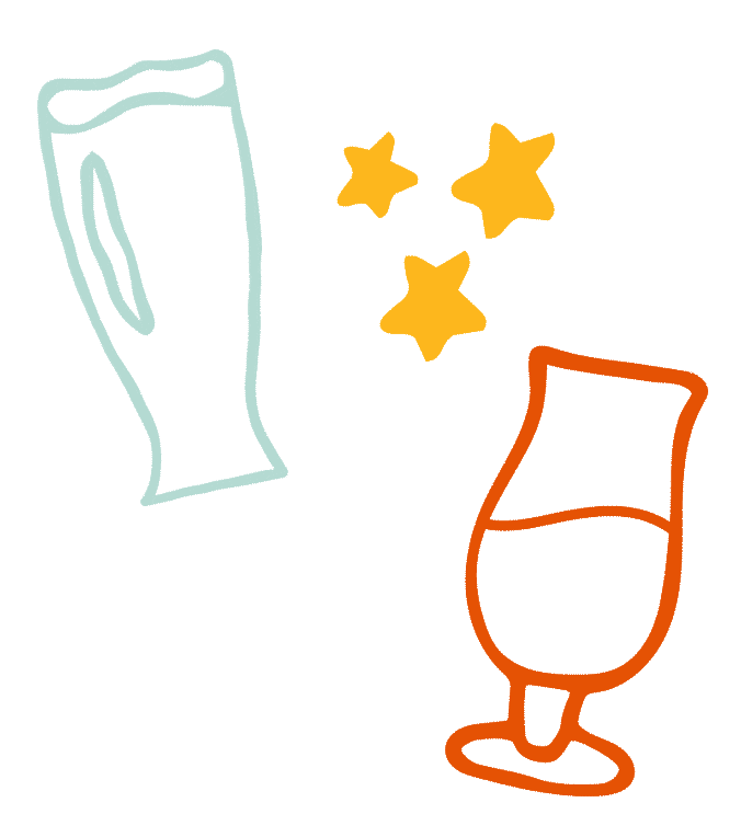 glasses iowa Sticker by Des Moines Beer Week