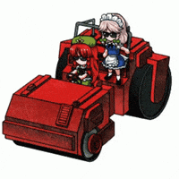Sakuya Izayoi Road Roller GIF