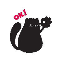 Cat Ok Sticker by Yappy Pets