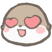 chuchuotter love like heartbeat otter Sticker