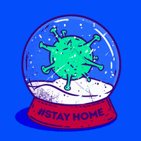 Christmas Stay Home GIF by Evgenia Chuvardina