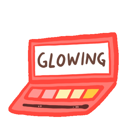 glow make up Sticker by byputy