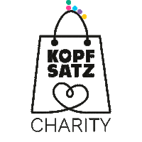 KOPFSATZ shop charity spenden beutel Sticker