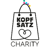 KOPFSATZ shop herz charity beutel Sticker