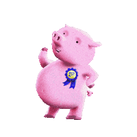 nestatefair animals winner pig ribbon Sticker