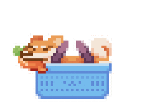 Dog Pixel Sticker by llla_luna