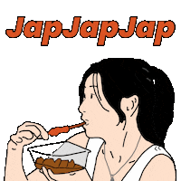 Foodie Eating Sticker