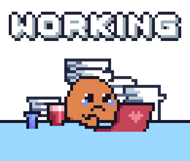 Sad Work Sticker by Potatozzz by 9GAG