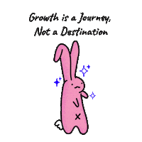 Rabbit Growth Sticker by Mindline.sg