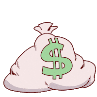 Im Rich Big Money Sticker by Holler Studios