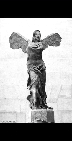 Kate Moss Statue GIF by joelremygif