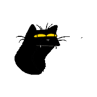 Black Cat Sticker
