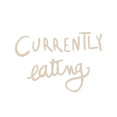 ritabydesign food text eating minimal Sticker