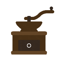 Coffee Grinder Sticker by dongsuh