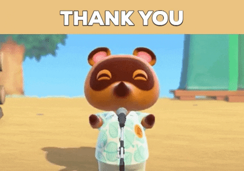 Animal Crossing Thank You GIF