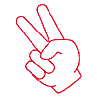 bundesagenturfurarbeit peace finger ausbildung arbeit Sticker