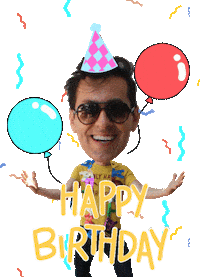 Celebrate Happy Birthday Sticker by Max Amini