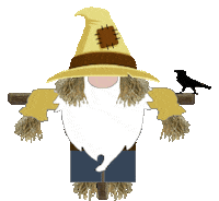 Gnome Scarecrow Sticker