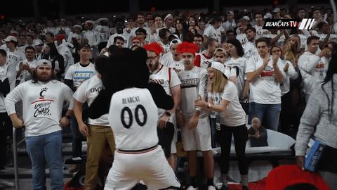 excited cincinnati bearcats GIF by University of Cincinnati Athletics