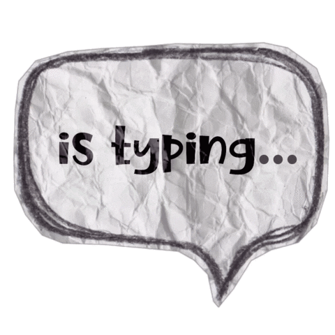 Chat Is Typing Sticker by Demic