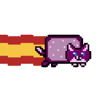 Chatelakarts furry nyan cat fursona chatelakarts Sticker