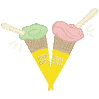Ice Cream Happiness Sticker by Dopa Dopa