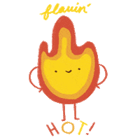 kwibuki hot sexy fire flaming hot Sticker