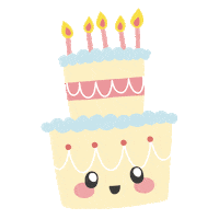 Happy Birthday Food Sticker by laughlau