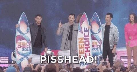 Jonas Brothers Pisshead GIF by FOX Teen Choice