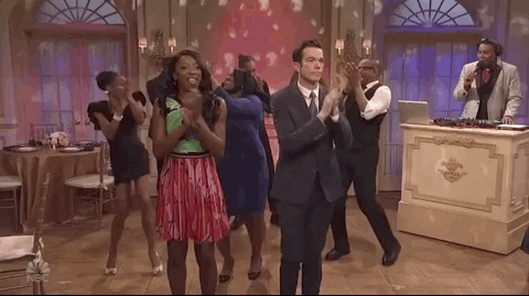 john mulaney dance GIF by Saturday Night Live