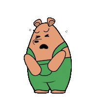 Sad Bear Sticker