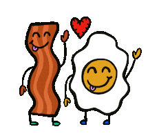 breakfast love Sticker by Jelene