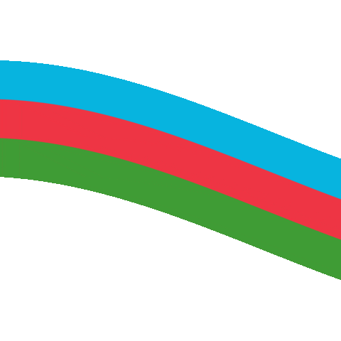 Flag Azerbaijan Sticker by Amapola exclusive events