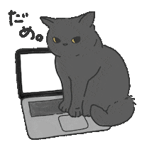Cats Laptop Sticker by nune
