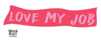 Work Love Sticker by Workhall Coworking