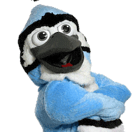 Blue Jay Deal With It Sticker by Johns Hopkins University