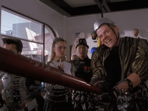 Baseball Bat Beat Up GIF by Back to the Future Trilogy