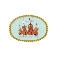 Double Bass Sticker by Courtney Woodward