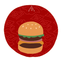 Burger Cheeseburger Sticker by ppitchengdu