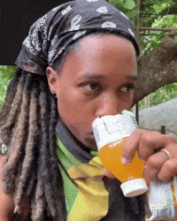 Mango Juice Drinking GIF