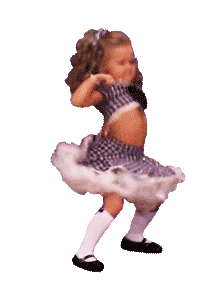 Young Girl Dancing Sticker