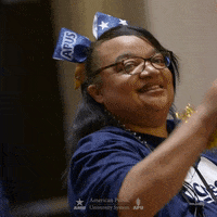 AmericanPublicUniversity graduation 2023 cheering graduate GIF