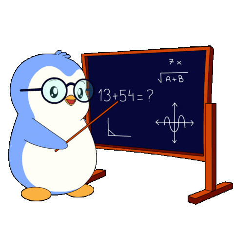 6 7 Penguin Sticker by Pudgy Penguins