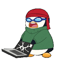 Angry Why Me Sticker by Pudgy Penguins
