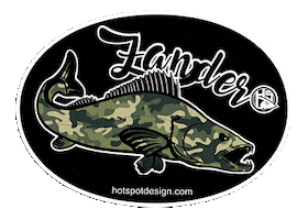 Fish Fishing Sticker by Hotspot Design