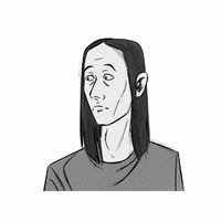 sylvieuna stare nervous shoulder uncertain GIF