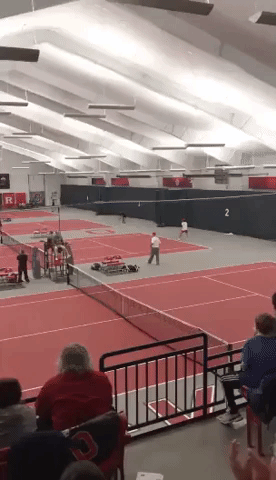 College Tennis Player Spits on Hand Before Shaking Opponent's