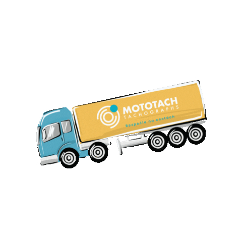 Mototach driver road kamion kamionista Sticker