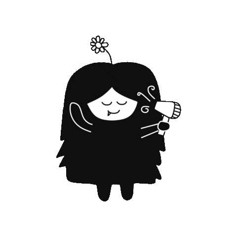 Gambaretika happy hair relax dryer Sticker