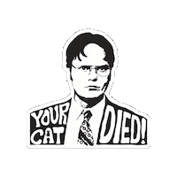 The Office Cat Sticker by Outer Limits Hot Sauce
